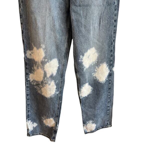 Pacsun Womens Jeans Size 28 90s Boyfriend High Rise Distressed Bleach Raw Hem - Picture 3 of 7